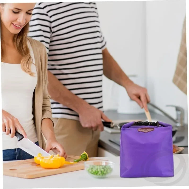 1Pcs Insulated Lunch Bags Leakproof Small Cooler Bag Oxford Waterproof Thermal Bag Portable Cool Bag Camping Picnic Bento Bags