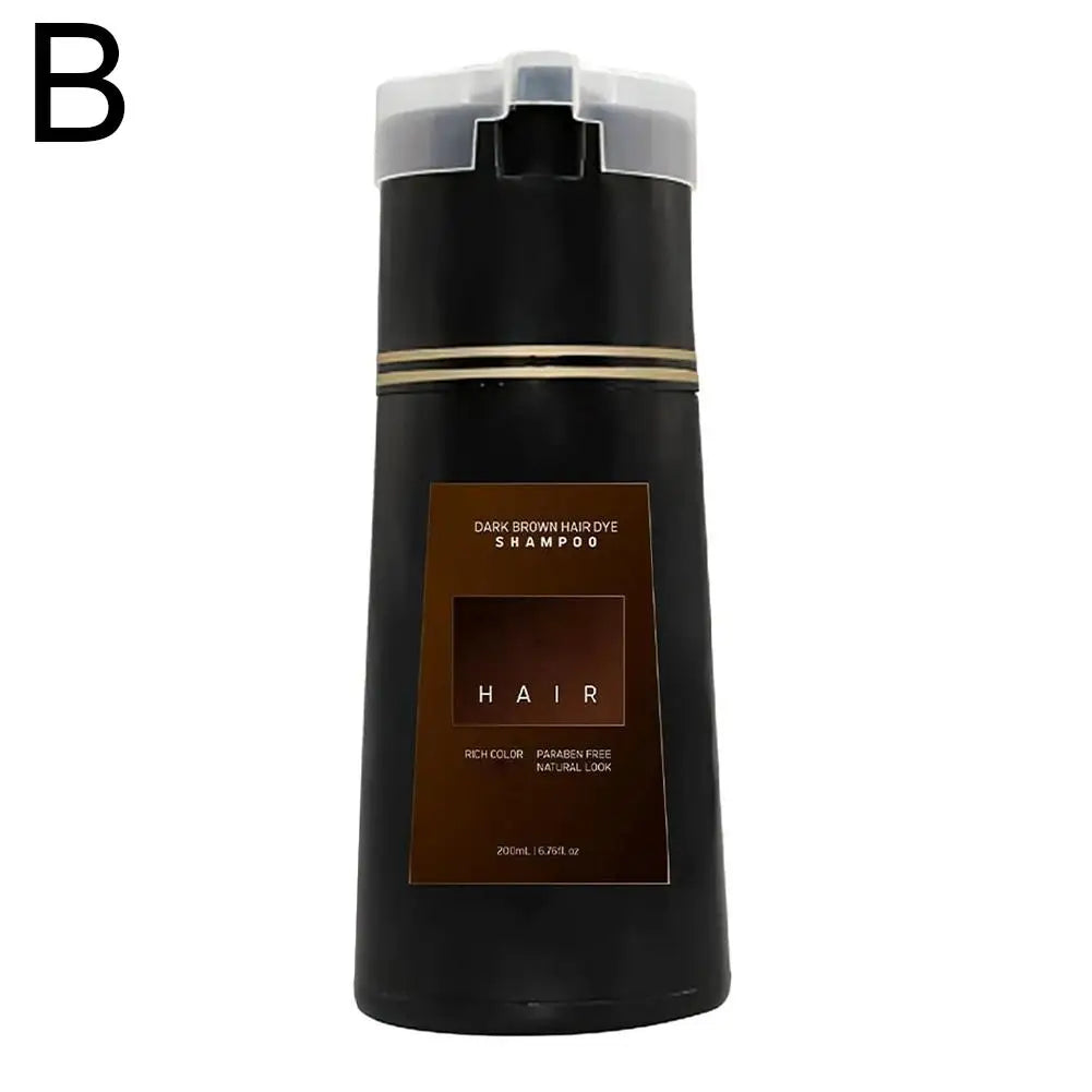 Transform Your Look with 200ML Nova Hair Instant Dye Shampoo - Long Lasting Color for Men and Women