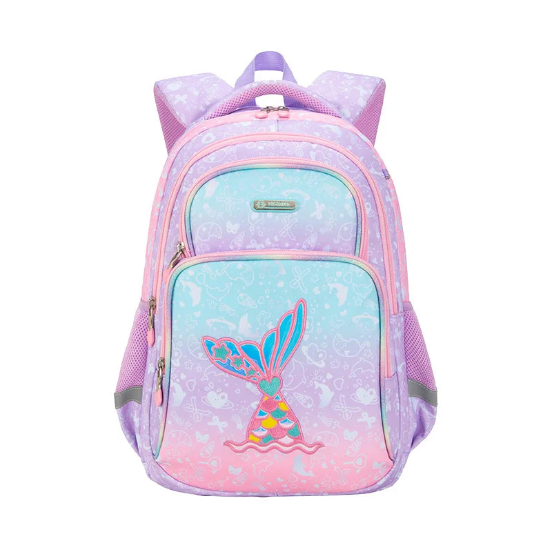 Cartoon Unicorn 3 Piece Set School Bags for Girls Boys Kids Space Backpack Primary School Students Backpack with Lunch Box