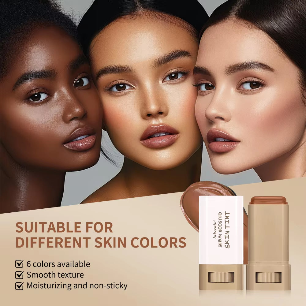 Experience Flawless Radiance with the Magic Eraser Foundation Stick - Serum Boosted Skin Tint for Smooth, High Coverage Perfection!