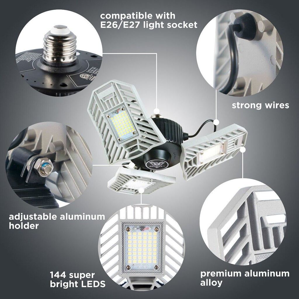 Super Bright Adjustable LED Garage and Basement Light