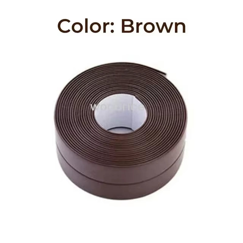 Self-Adhesive Waterproof PVC Sealing Strip Tape for Bathroom, Kitchen & Toilet - Mold-Proof Caulk Solution
