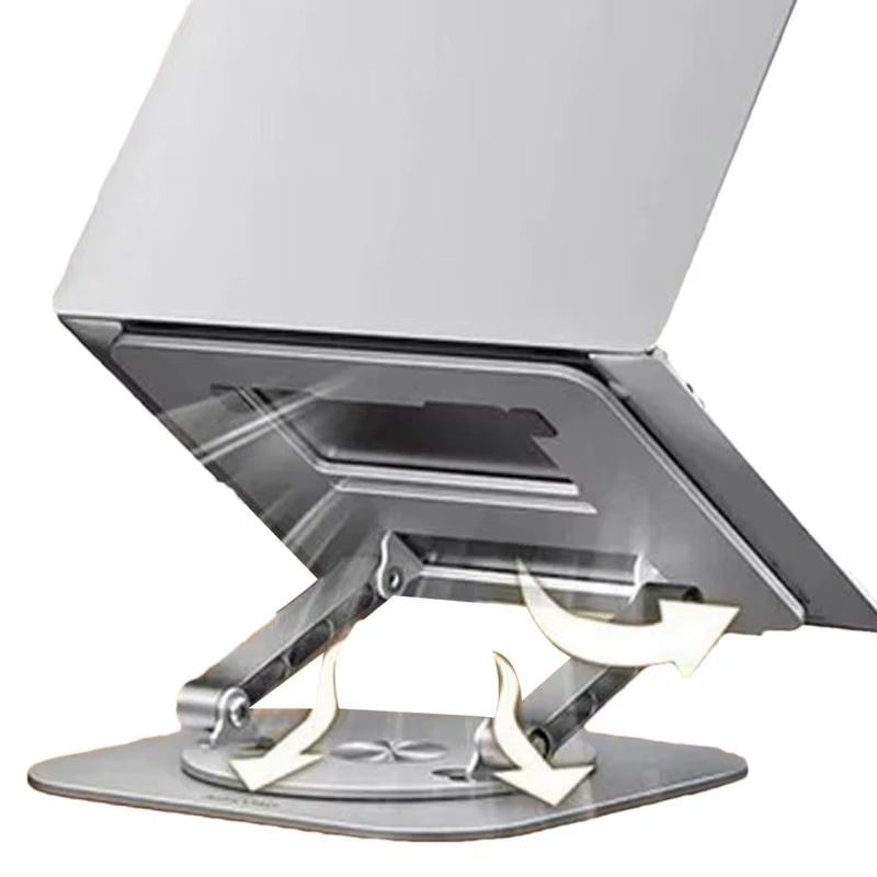 Professional Laptop Stand Aluminum Alloy Laptop Stand Adjustable 360 Degree Rotatable Laptop Holder Stand for Home Office Work