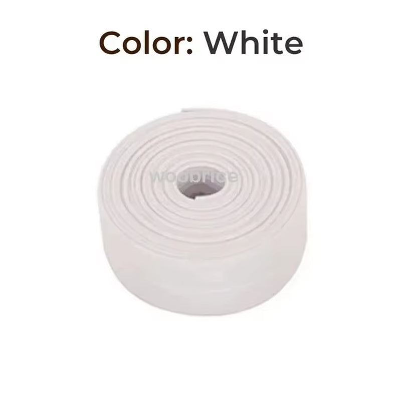 Self-Adhesive Waterproof PVC Sealing Strip Tape for Bathroom, Kitchen & Toilet - Mold-Proof Caulk Solution