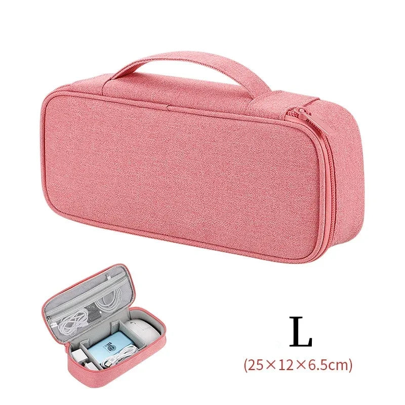 Large Size Travel Cable Organizer Bag Storage Pouch Carry Case Portable Waterproof Storage Bags for Cable Cord and Electronics