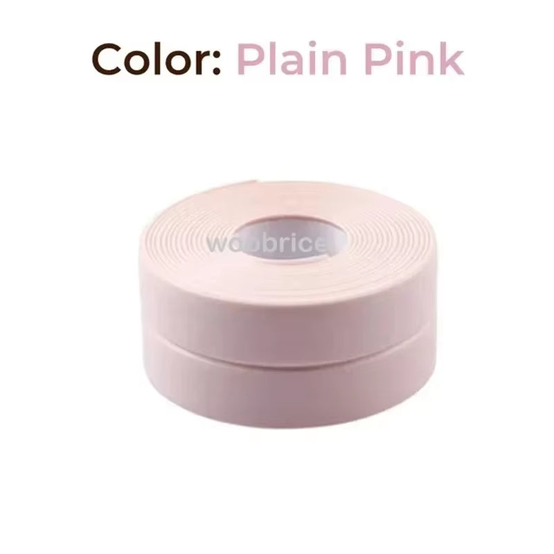 Self-Adhesive Waterproof PVC Sealing Strip Tape for Bathroom, Kitchen & Toilet - Mold-Proof Caulk Solution