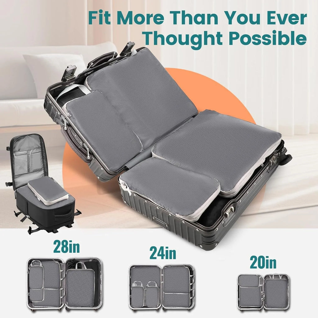 Compression Packing Cubes for Travel Organizers Bag Travel Packing Organizers Luggage Cubes for Packing Ultralight Expandable