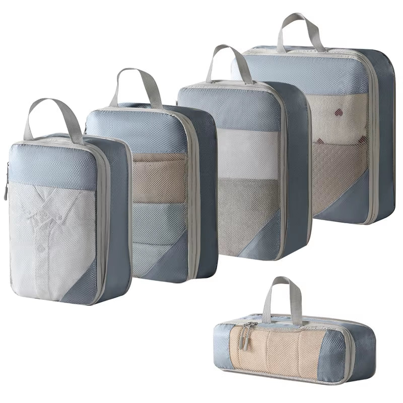 Compression Packing Cubes for Suitcases Travel Accessories Expandable Packing Organizers Lightweight Travel Organizer Cubes