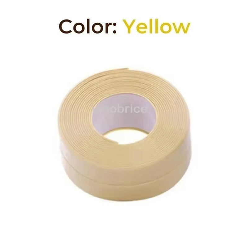 Self-Adhesive Waterproof PVC Sealing Strip Tape for Bathroom, Kitchen & Toilet - Mold-Proof Caulk Solution