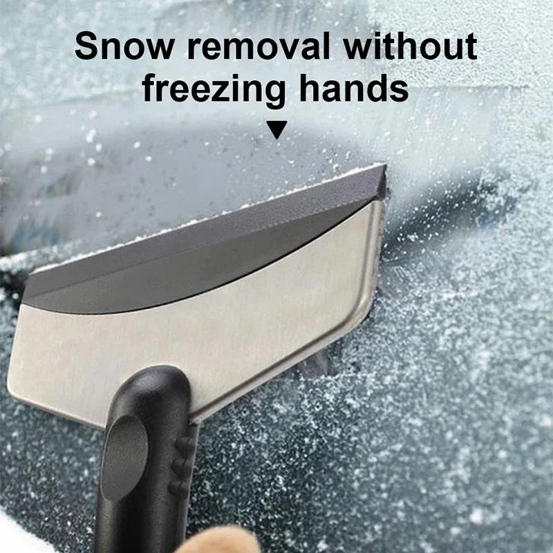 Car Ice Scraper Snow Removal Shovel Windshield Glass Defrost Removal Automotive Winter Stainless Steel Car Accessories