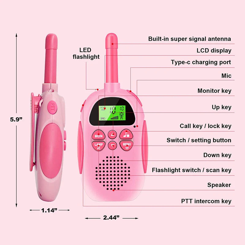 Kid-Friendly Walkie Talkies Set