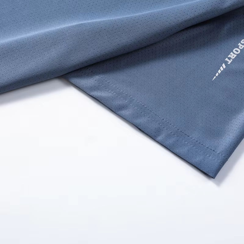 Men's Quick-Dry Breathable T-Shirts for Running, Hiking, and Fishing - Soft Elastic Outdoor Sports Short Sleeve Summer Shirt