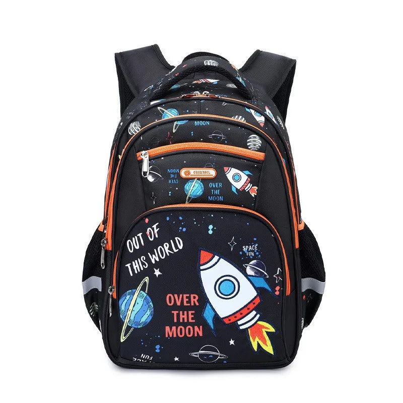 Cartoon Unicorn 3 Piece Set School Bags for Girls Boys Kids Space Backpack Primary School Students Backpack with Lunch Box