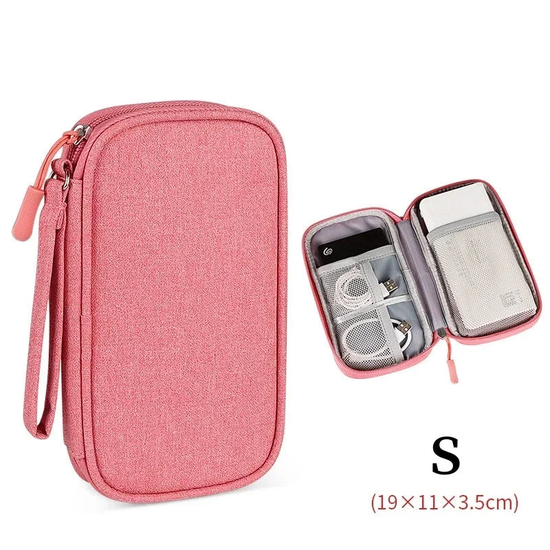 Large Size Travel Cable Organizer Bag Storage Pouch Carry Case Portable Waterproof Storage Bags for Cable Cord and Electronics