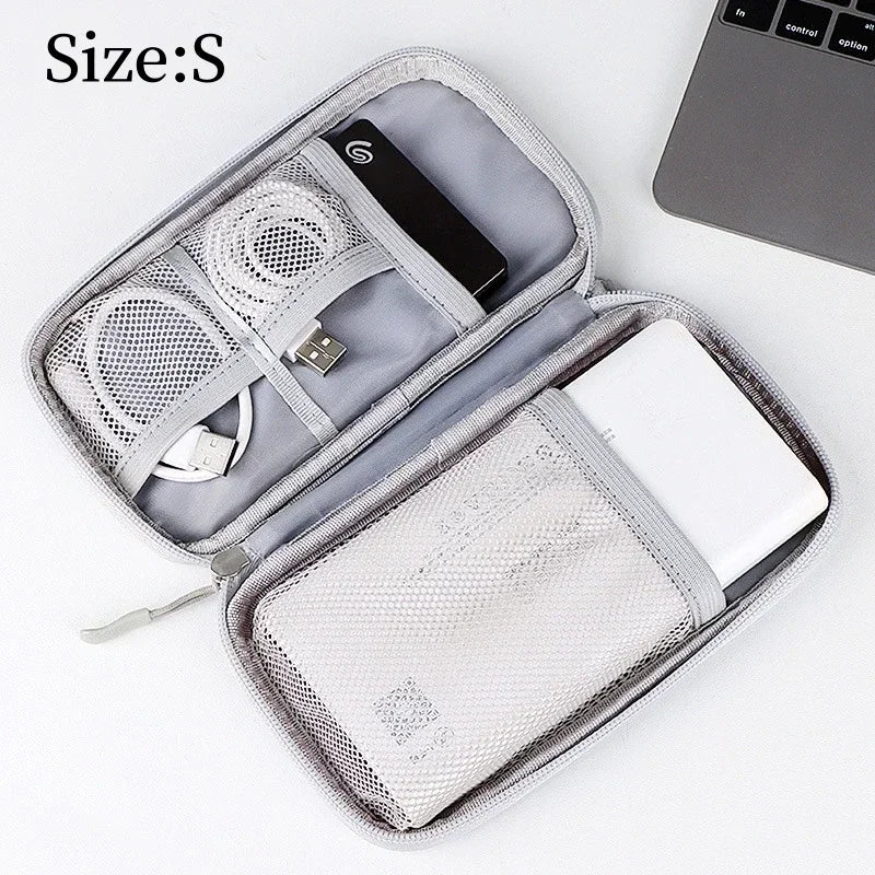 Large Size Travel Cable Organizer Bag Storage Pouch Carry Case Portable Waterproof Storage Bags for Cable Cord and Electronics