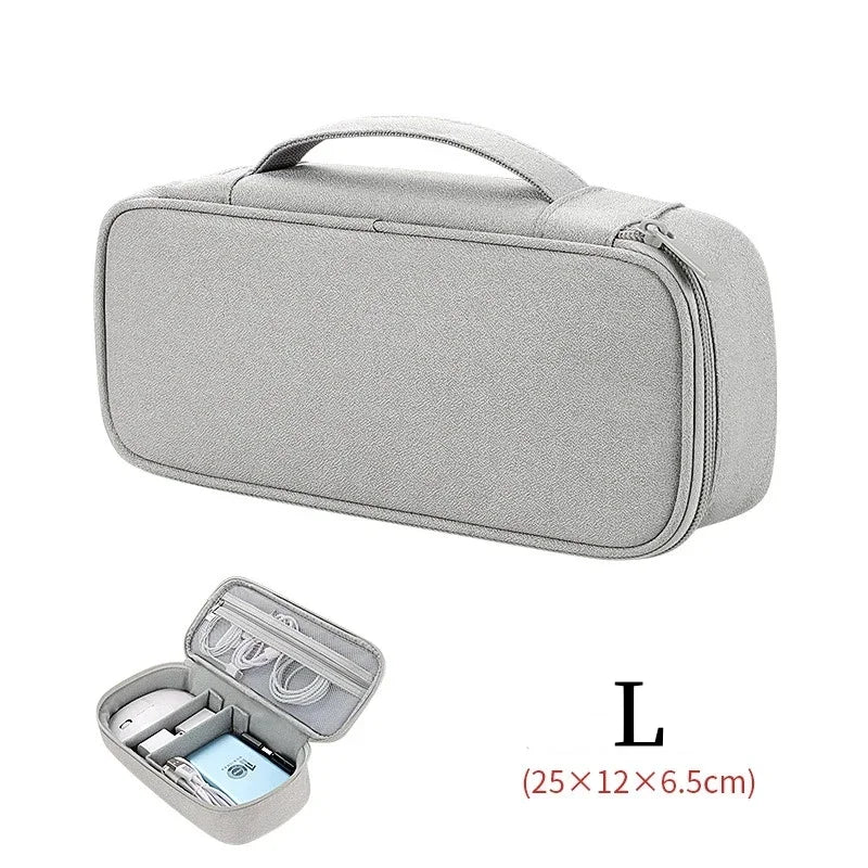 Large Size Travel Cable Organizer Bag Storage Pouch Carry Case Portable Waterproof Storage Bags for Cable Cord and Electronics