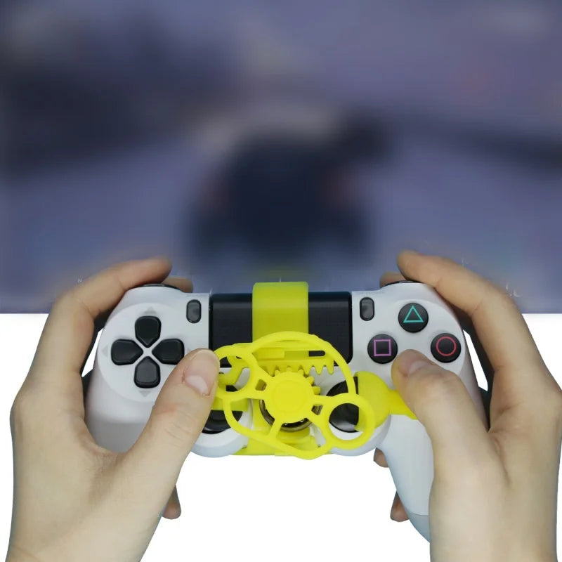 Mini 3D Printed Steering Wheel Auxiliary Controller for Racing Games on Sony PS4
