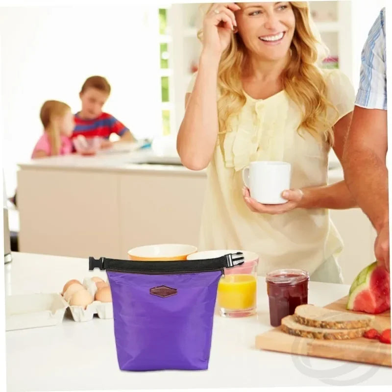 1Pcs Insulated Lunch Bags Leakproof Small Cooler Bag Oxford Waterproof Thermal Bag Portable Cool Bag Camping Picnic Bento Bags