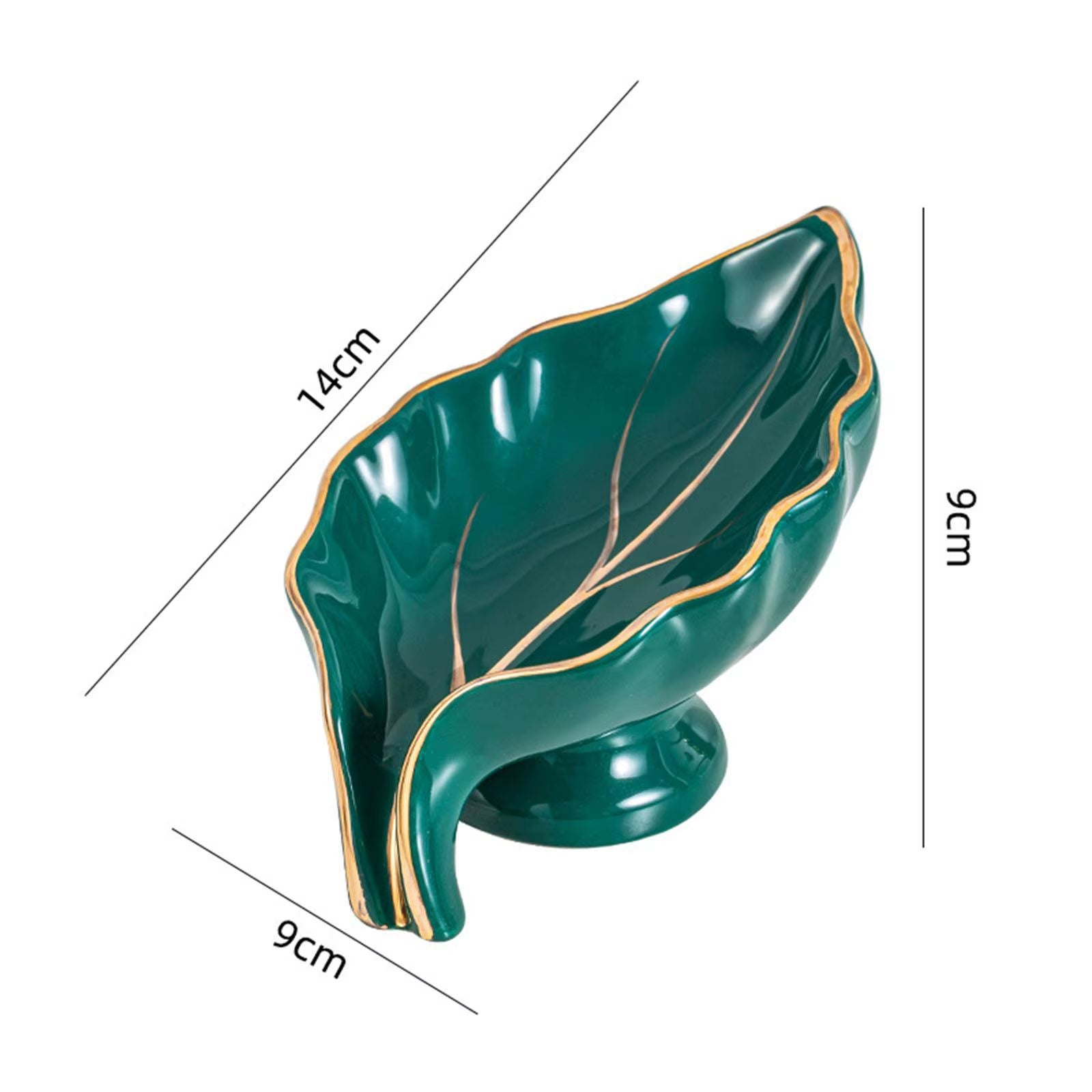 Elegant Self-Draining Ceramic Soap Dish - Stylish Storage for Bathtub, Toilet, and Shower Decor