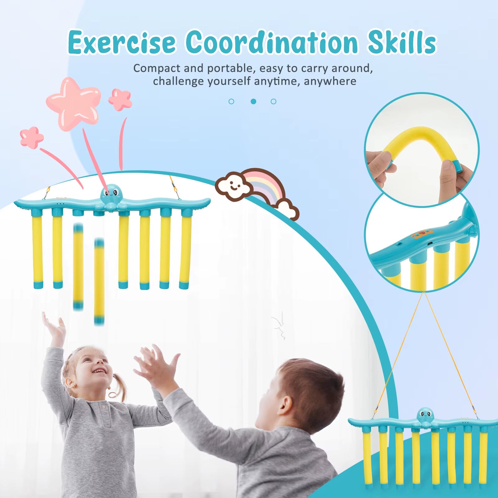 Exciting Falling Sticks Game - Enhance Kids' Reaction Skills & Parent-Child Bonding!